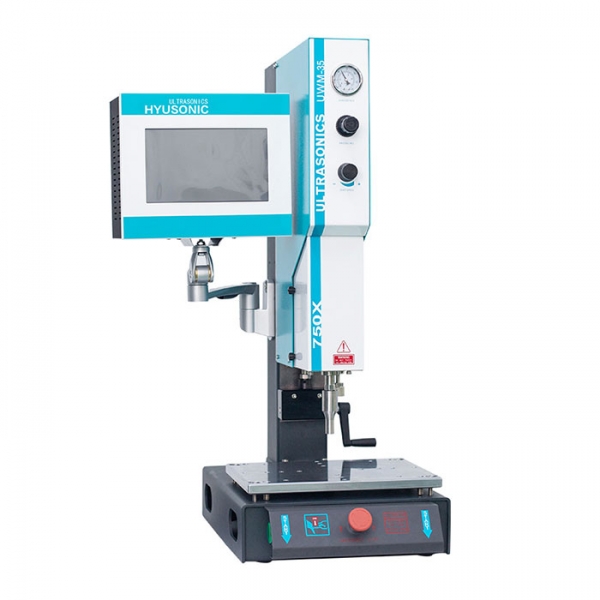 Ultrasonic plastic welding machine HYU 750X (drive mode: cylinder drive or servo motor drive)